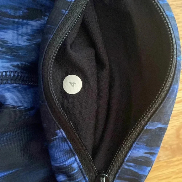 Lululemon sz 4 All Ed Up Mid-Rise Tight designed for running blue black EUC - Picture 10 of 11